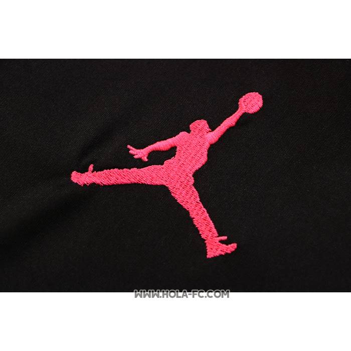 Chandal del Paris Saint-Germain Jordan 2022-2023 Manga Corta Negro y Azul - Pantalon Corto